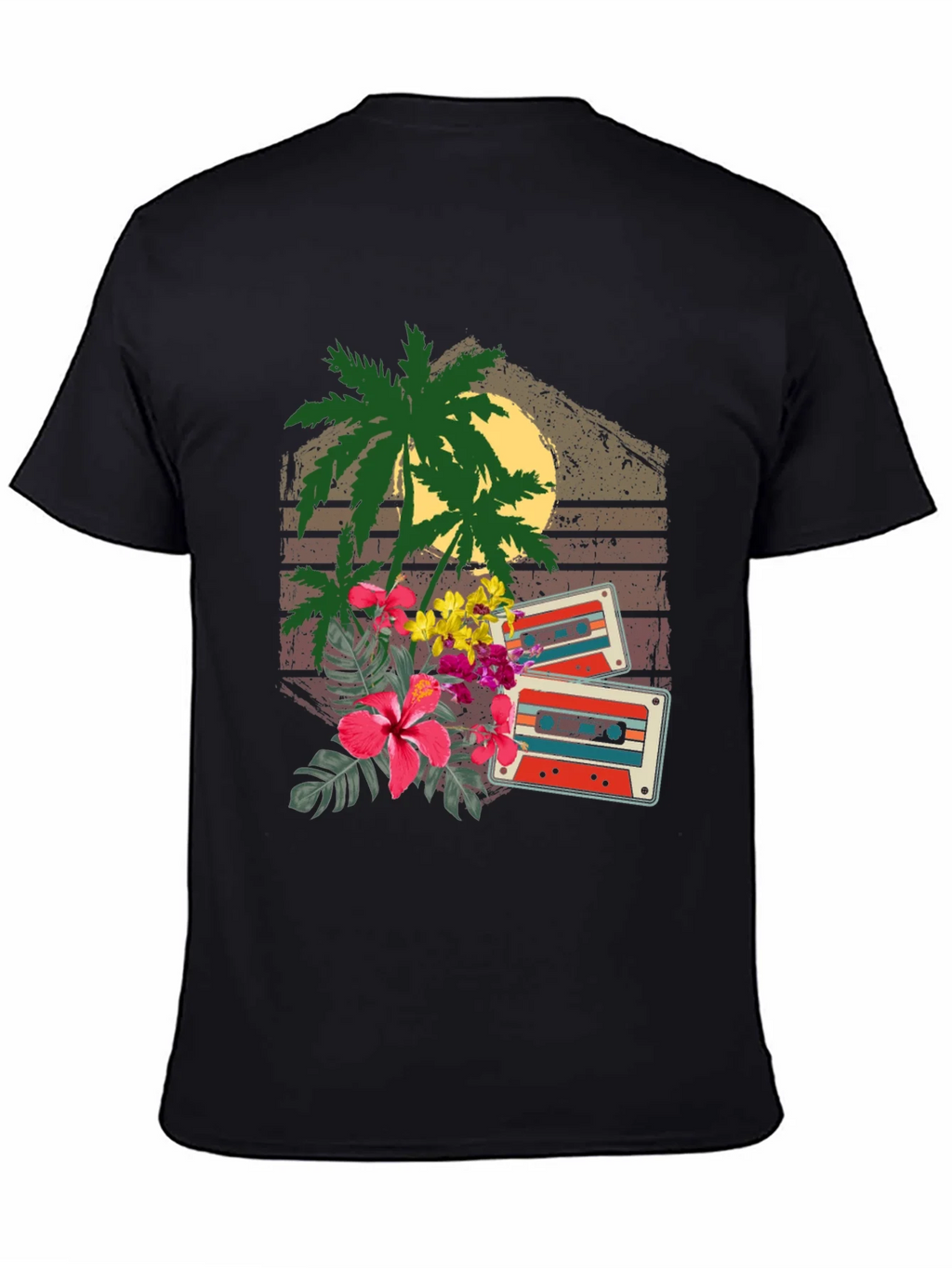 Retro Cassette & Palm Tree Graphic Tee product image 4
