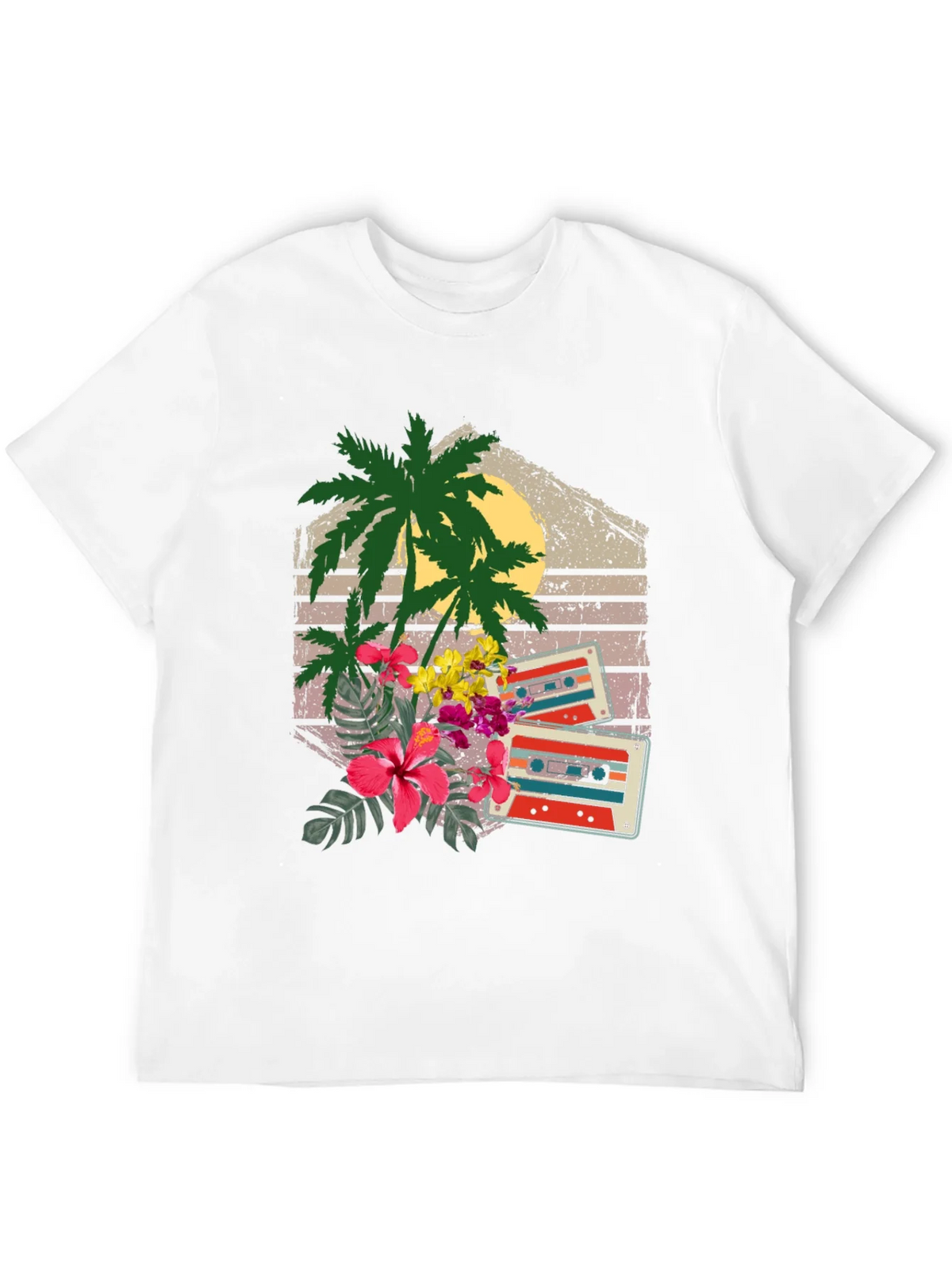 Retro Cassette & Palm Tree Graphic Tee product image 11