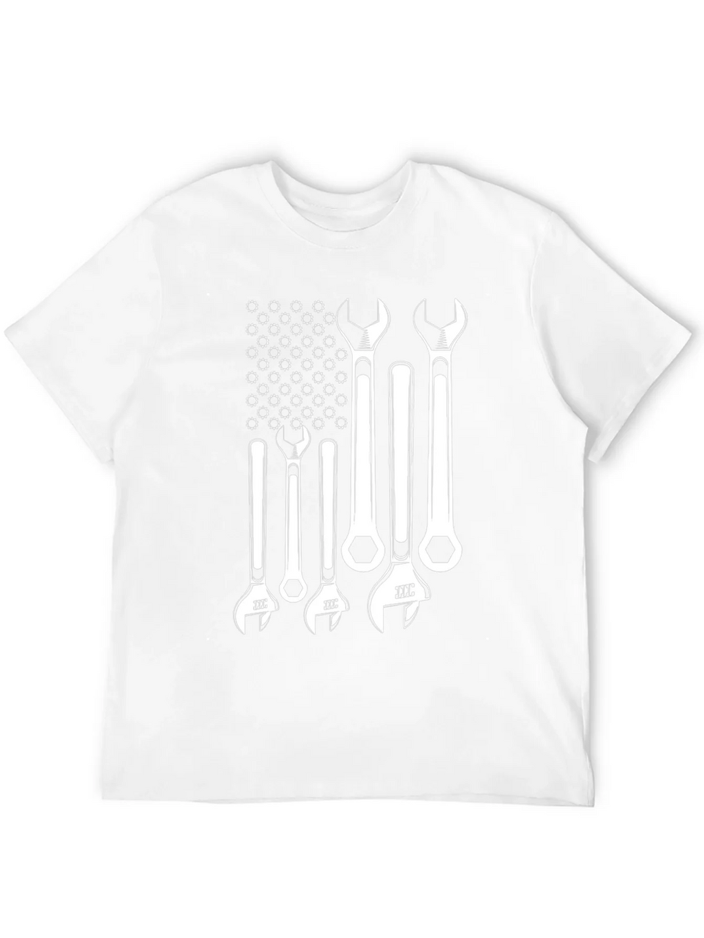 Mechanic Wrench American Flag Graphic Tee - Black product image 7
