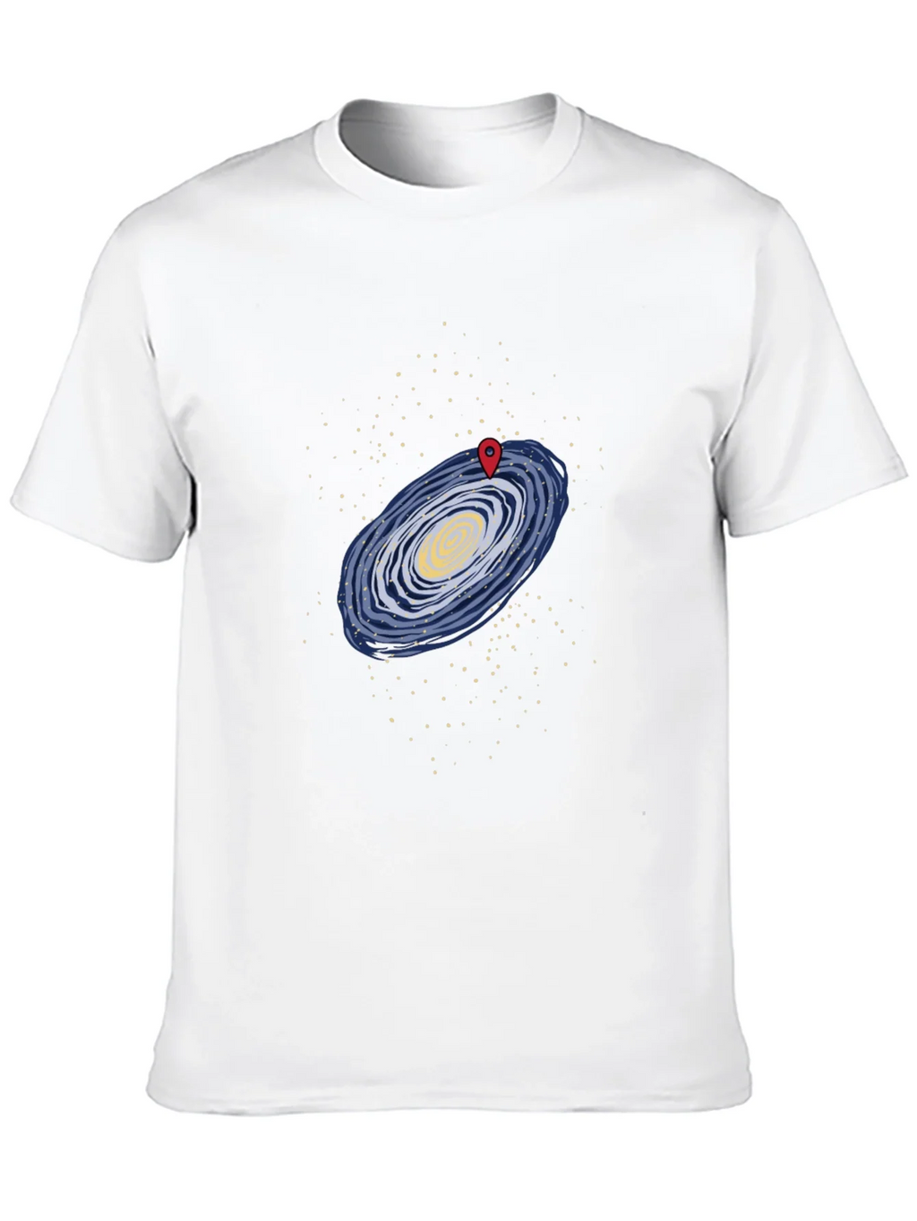 Galaxy Map T-Shirt - Black Graphic Tee product image 9