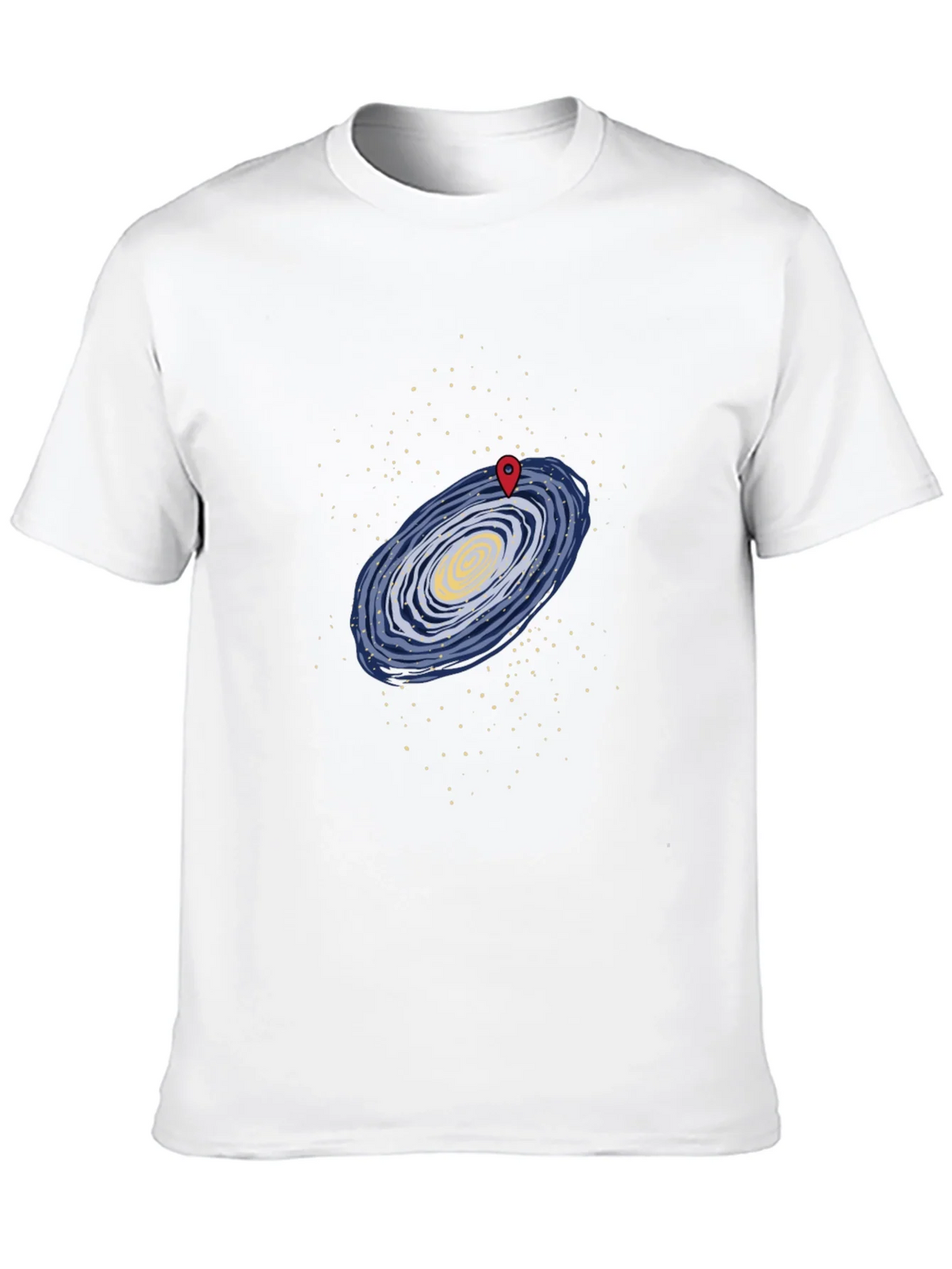 Galaxy Map T-Shirt - Black Graphic Tee product image 9