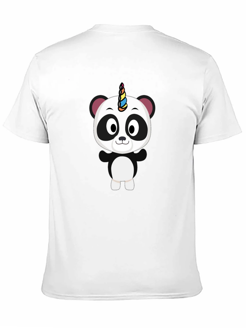 Unicorn Panda Black T-Shirt - Fun Cartoon Tee product image 10