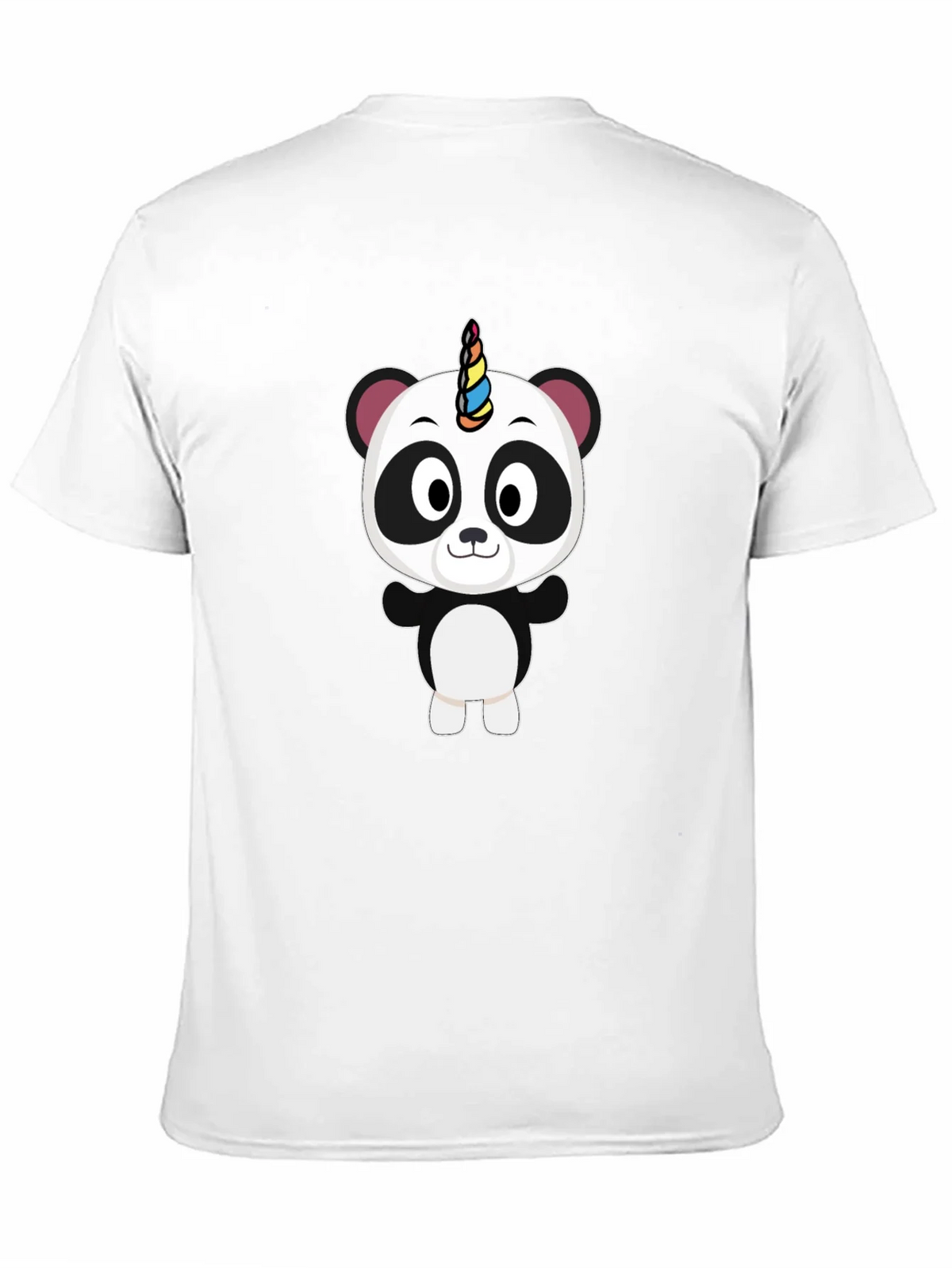 Unicorn Panda Black T-Shirt - Fun Cartoon Tee product image 10