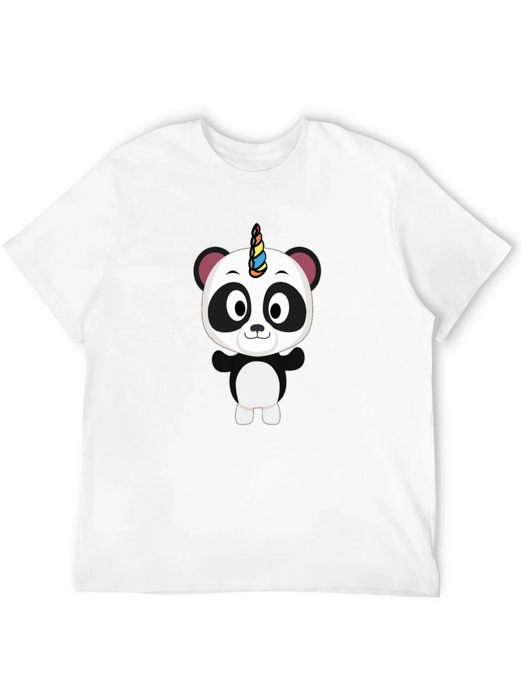 Unicorn Panda Black T-Shirt - Fun Cartoon Tee product image 11