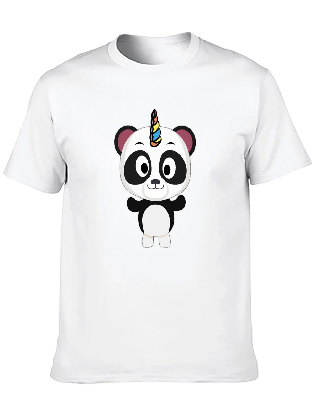 Unicorn Panda Black T-Shirt - Fun Cartoon Tee product image 9