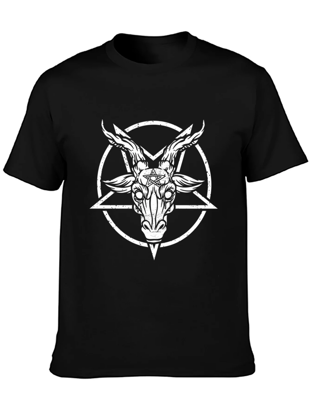Baphomet Pentagram T-Shirt - Black Graphic Tee product image 3