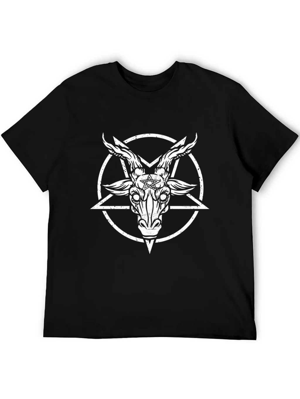 Baphomet Pentagram T-Shirt - Black Graphic Tee product image 5