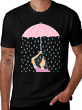 Rainy Day Umbrella T-Shirt - Comfort Fit Cotton Tee product image 1