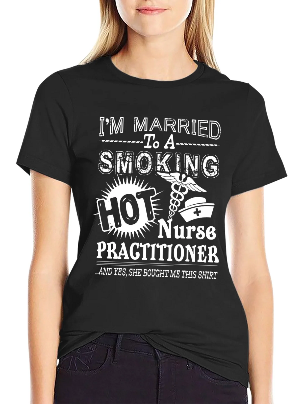 Im Married to a Smoking Hot Nurse Practitioner T-Shirt product image 2