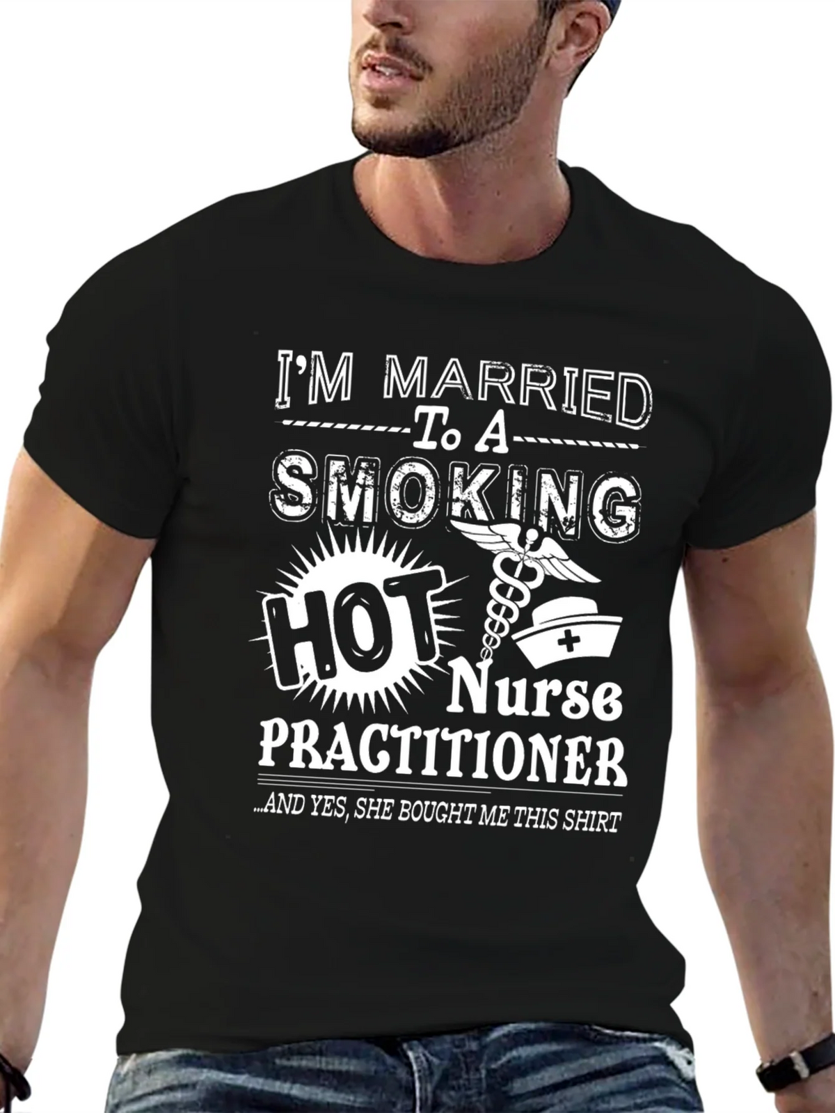 Im Married to a Smoking Hot Nurse Practitioner T-Shirt product image 6