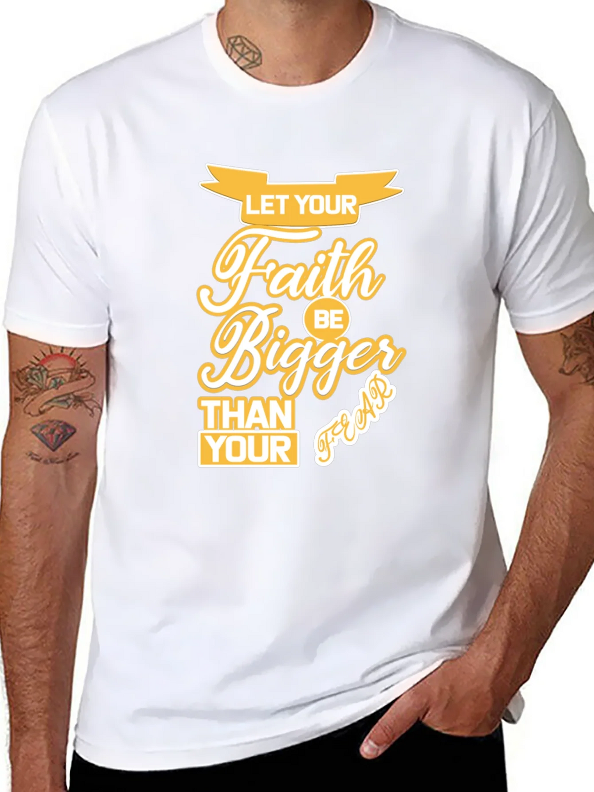 Faith Bigger Than Your Fears Graphic T-Shirt product image 5
