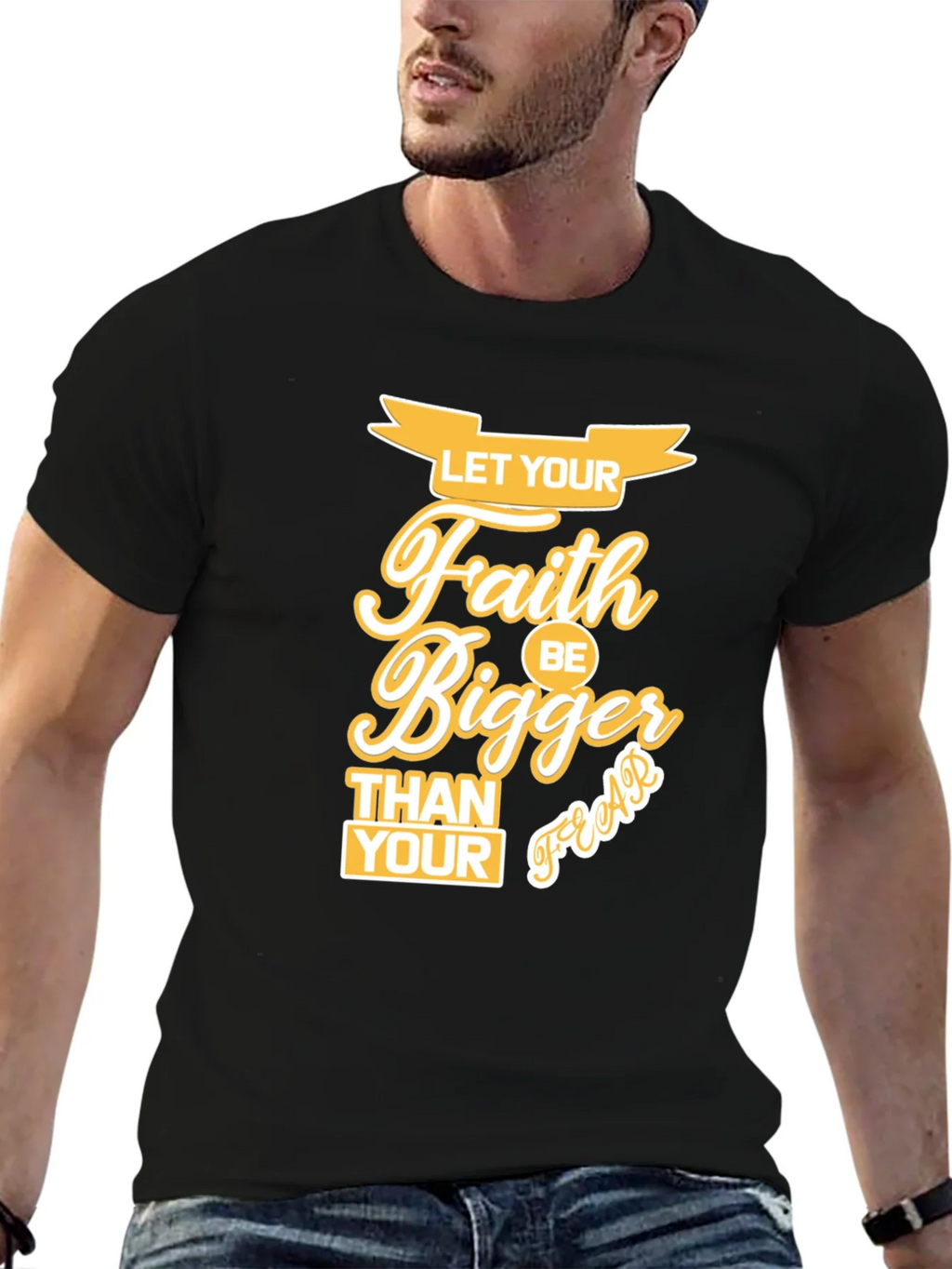 Faith Bigger Than Your Fears Graphic T-Shirt product image 4