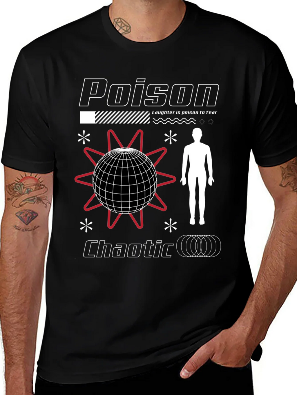 Poison Chaotic Graphic Tee - Edgy Streetwear product image 1