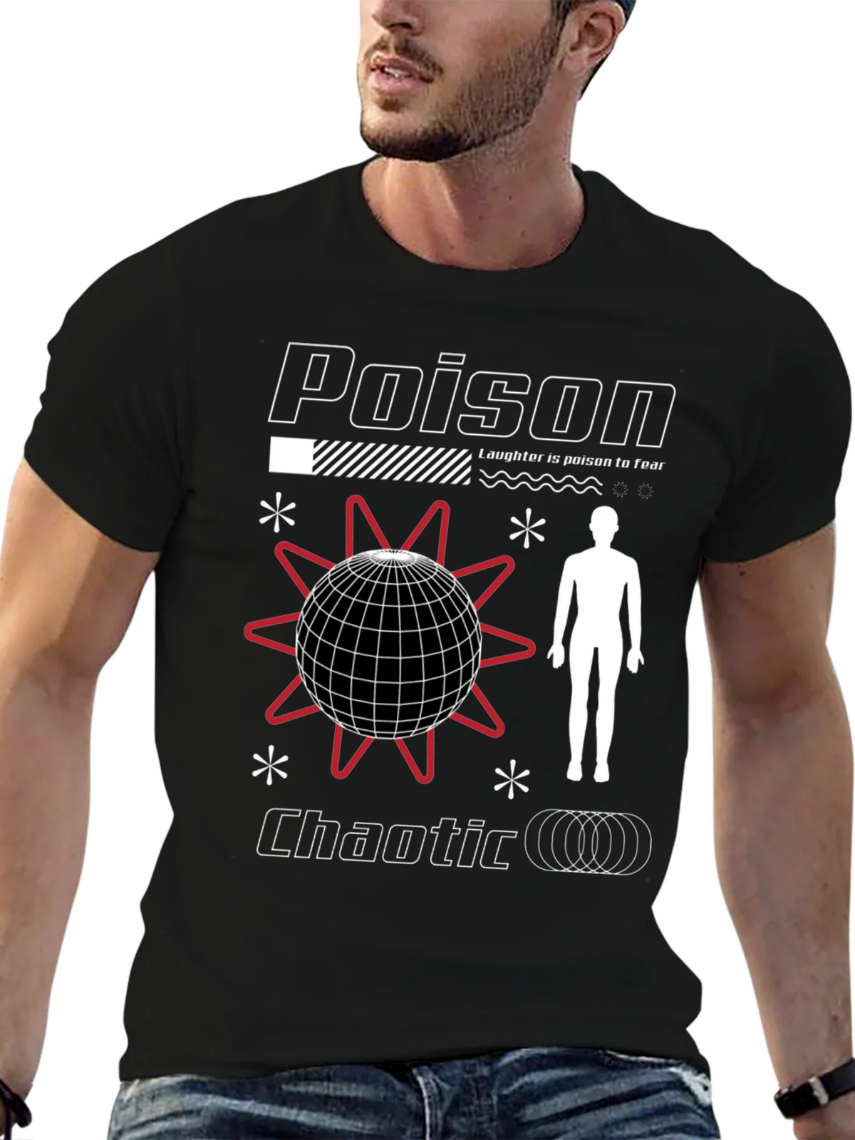 Poison Chaotic Graphic Tee - Edgy Streetwear product image 6