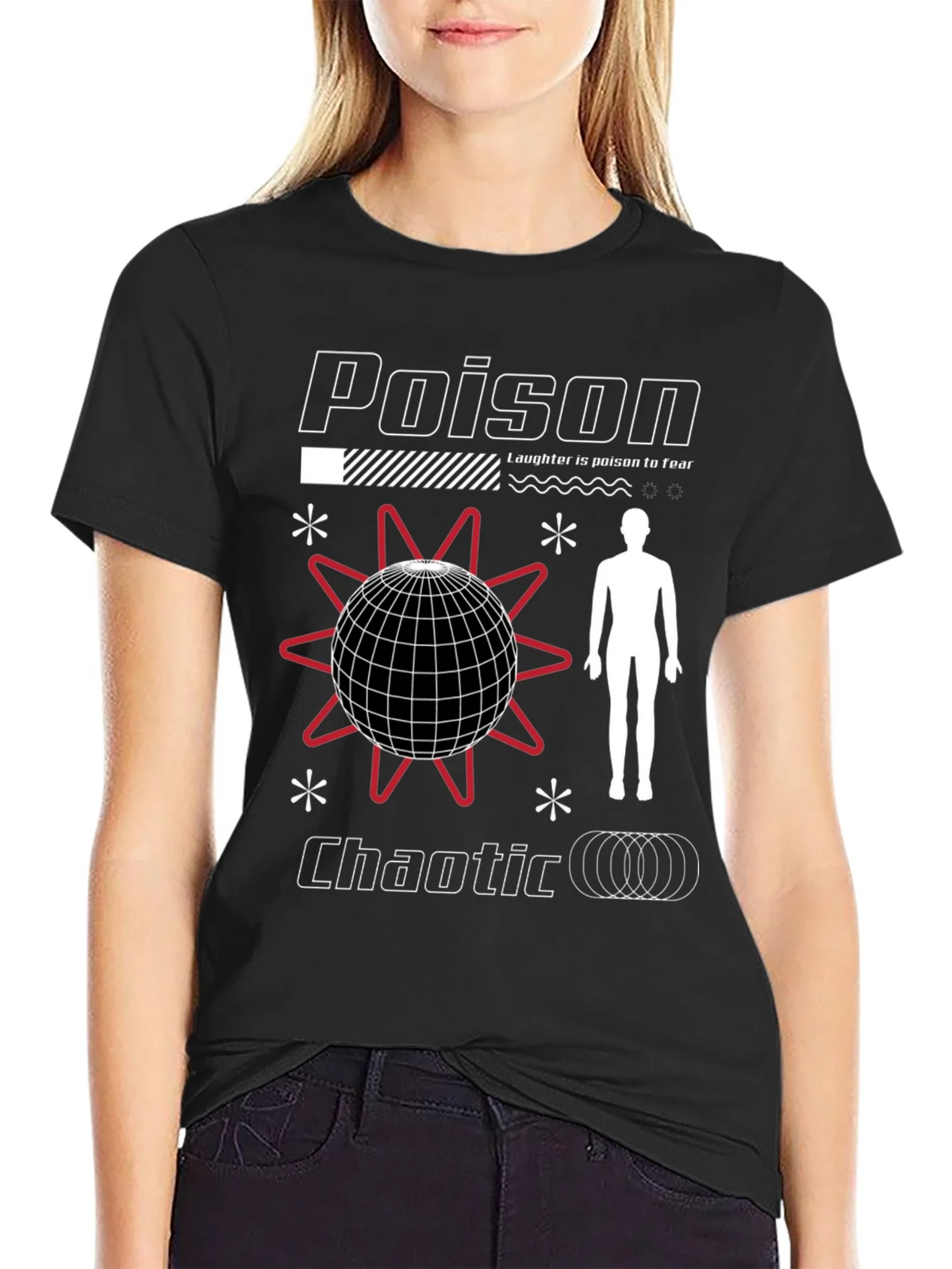 Poison Chaotic Graphic Tee - Edgy Streetwear product image 2