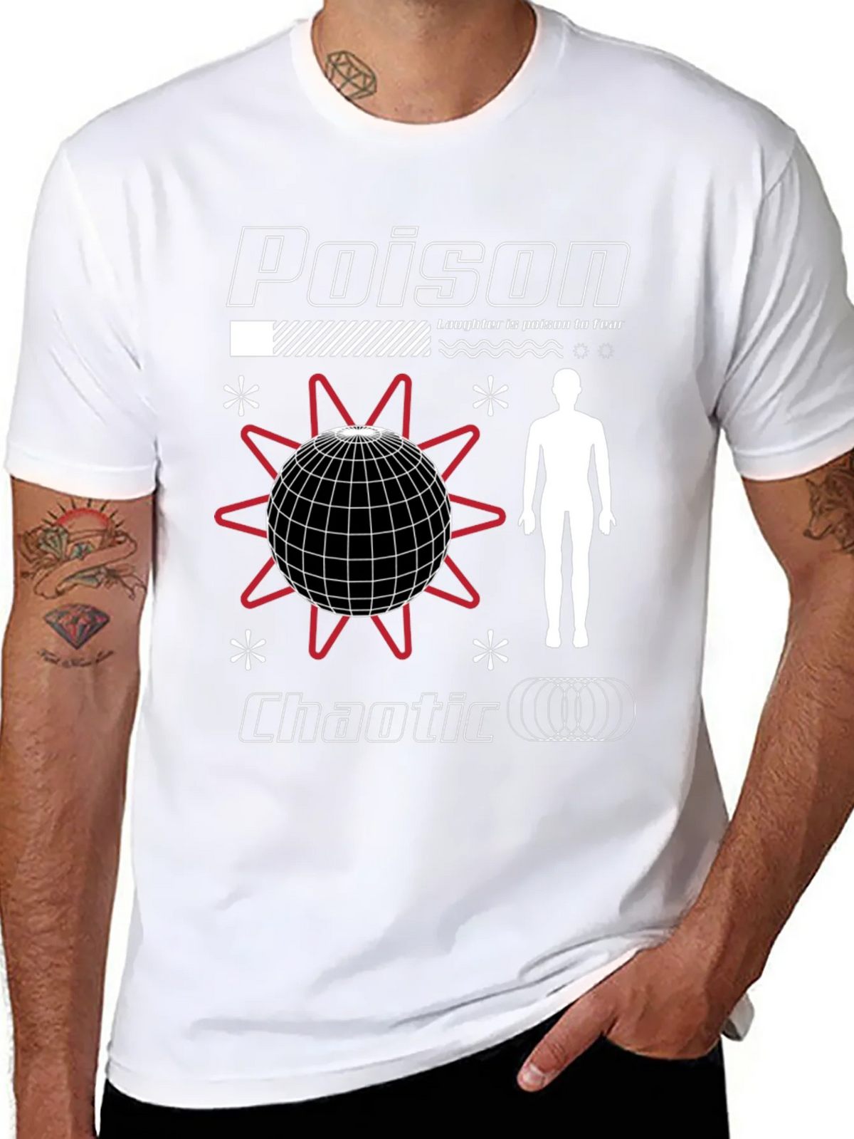 Poison Chaotic Graphic Tee - Edgy Streetwear product image 7