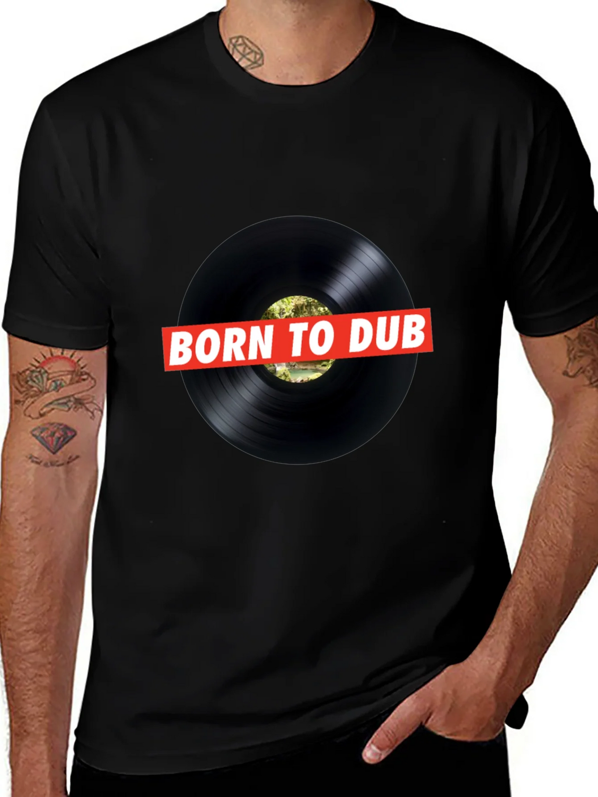 Born To Dub Black T-Shirt product image 1
