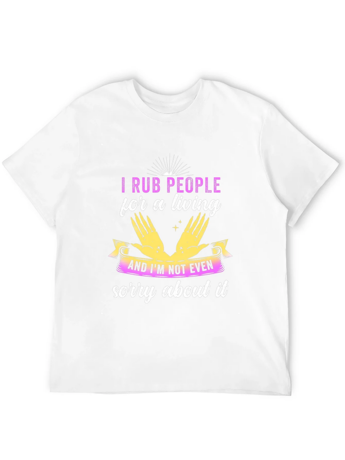 I Rub People For A Living Black T-Shirt product image 10