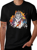 Artistic Gorilla Graphic Black T-Shirt product image 1