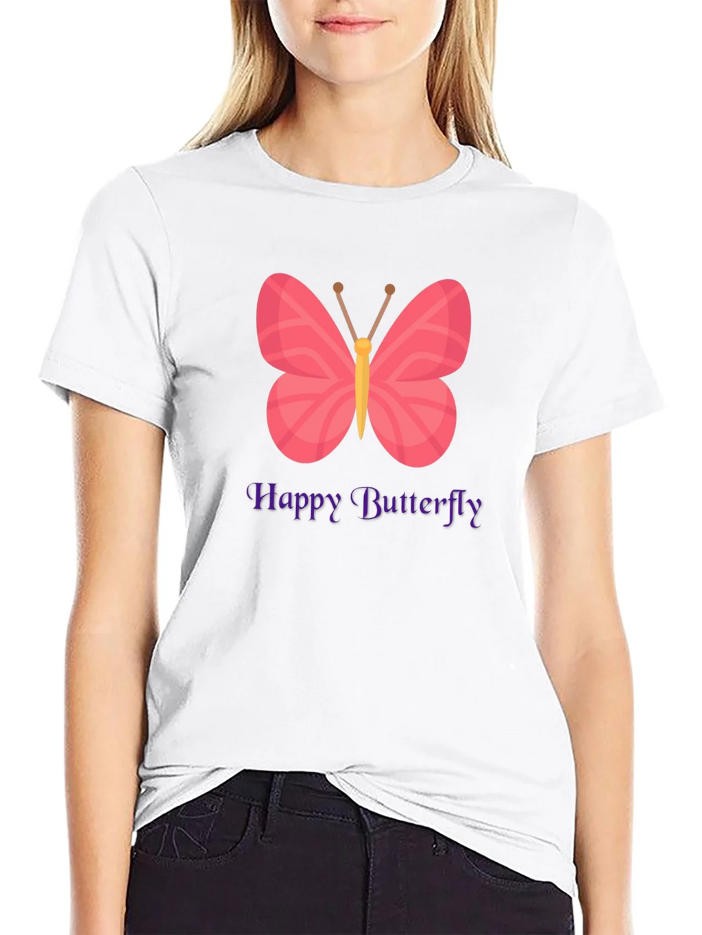 Happy Butterfly Graphic T-Shirt product image 7