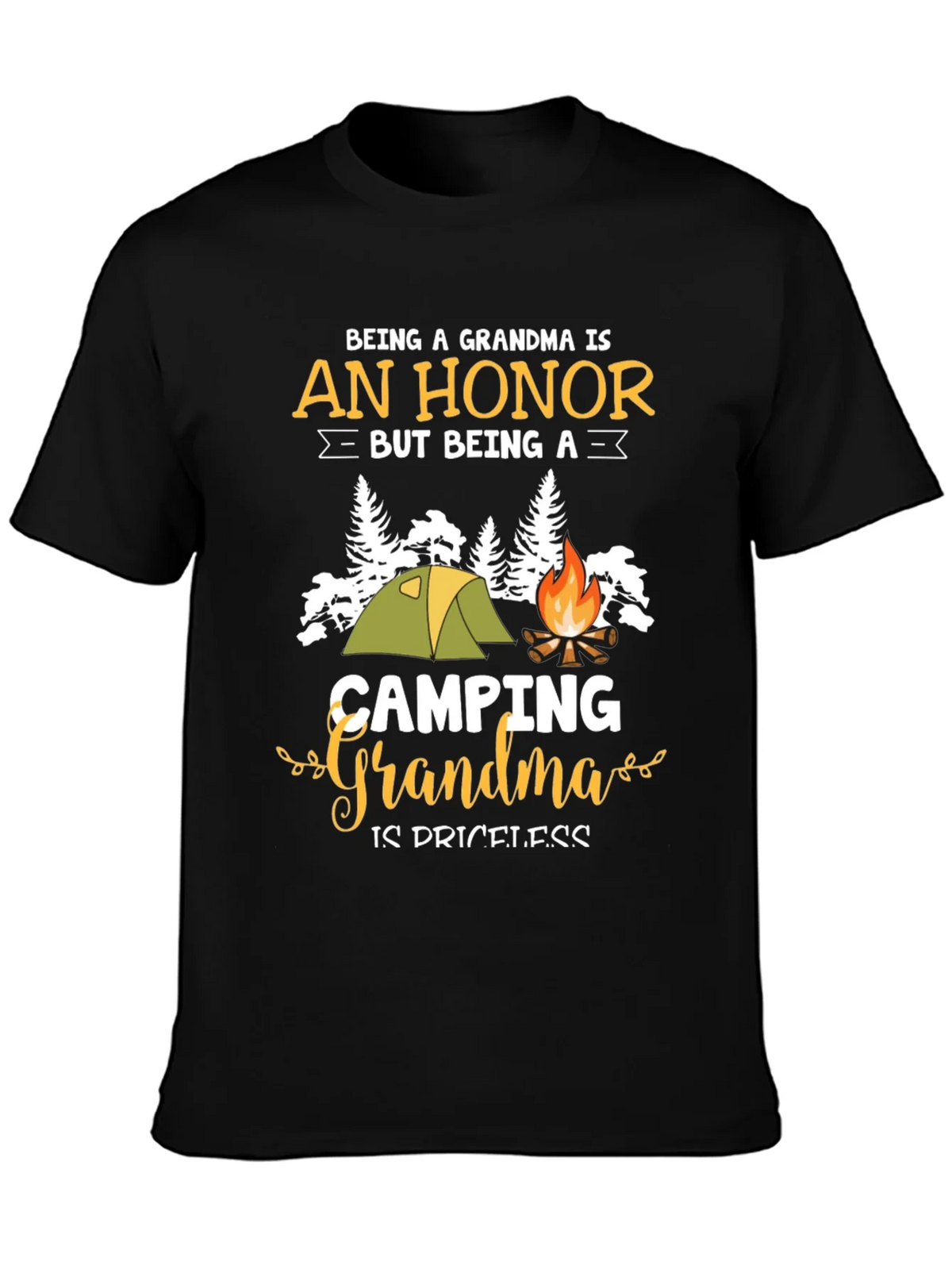 Camping Grandma T-Shirt - Honor & Priceless product image 3