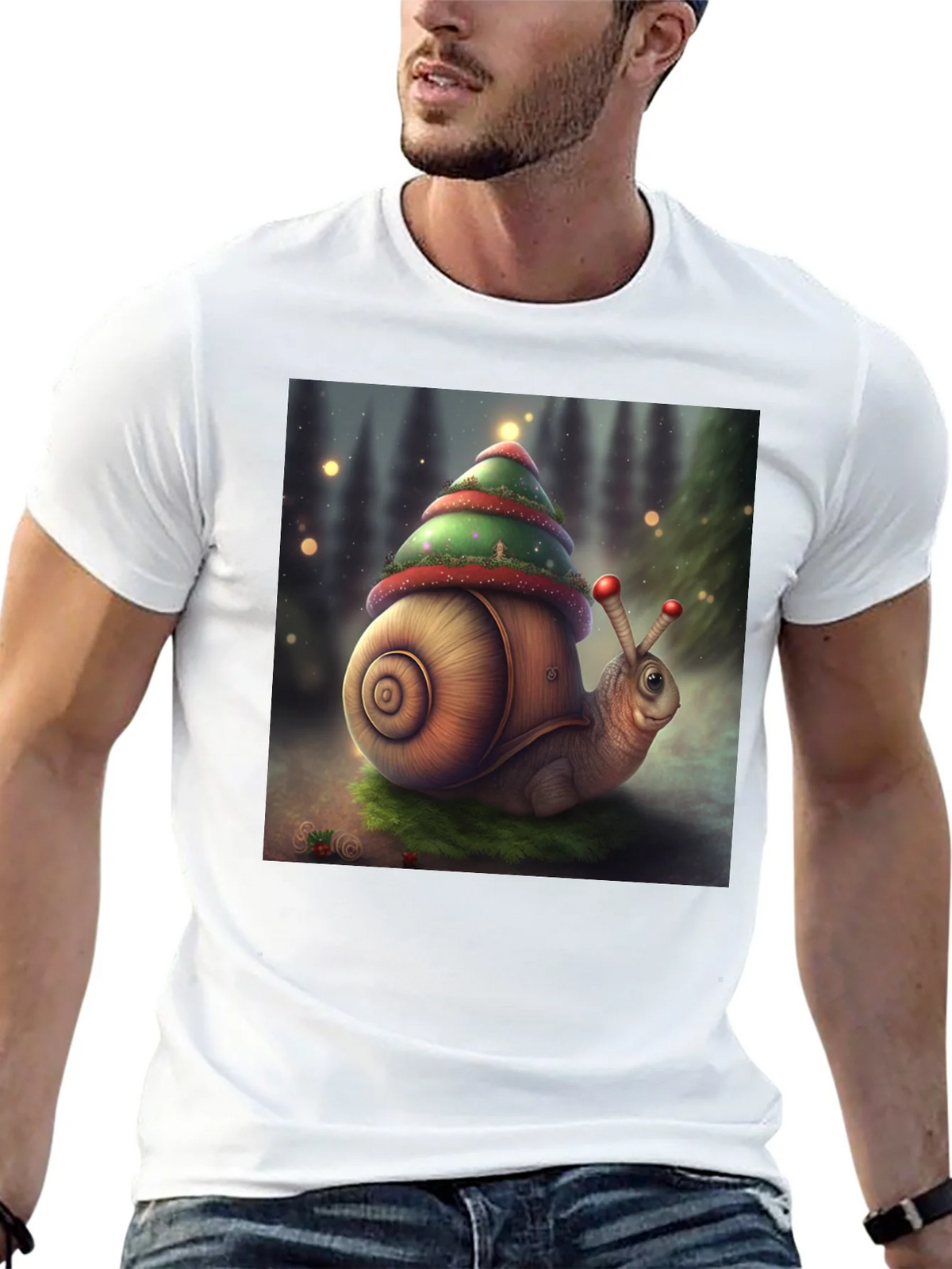 Christmas Snail Graphic Tee product image 12