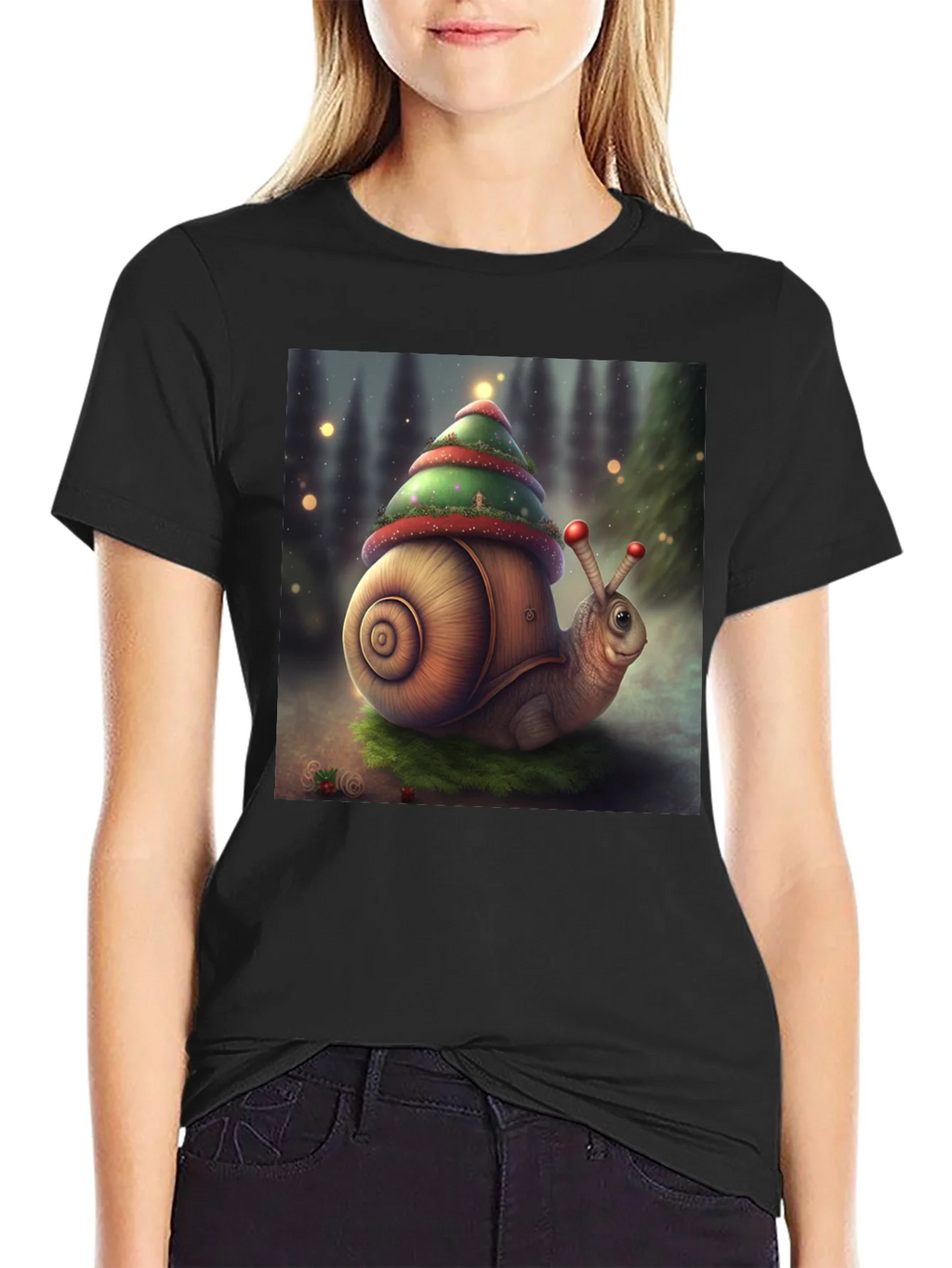 Christmas Snail Graphic Tee product image 2