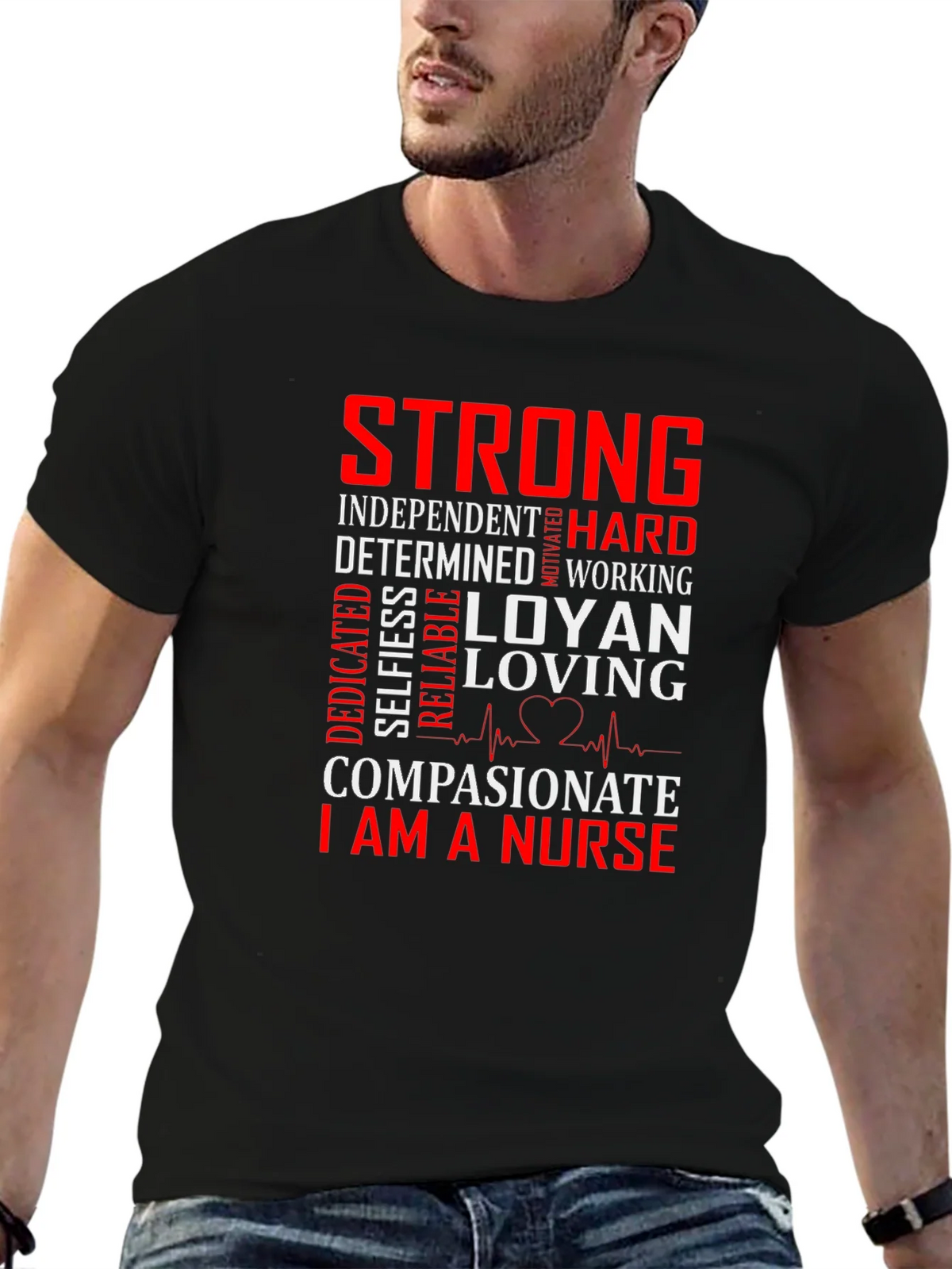 Strong Nurse Graphic Tee product image 6
