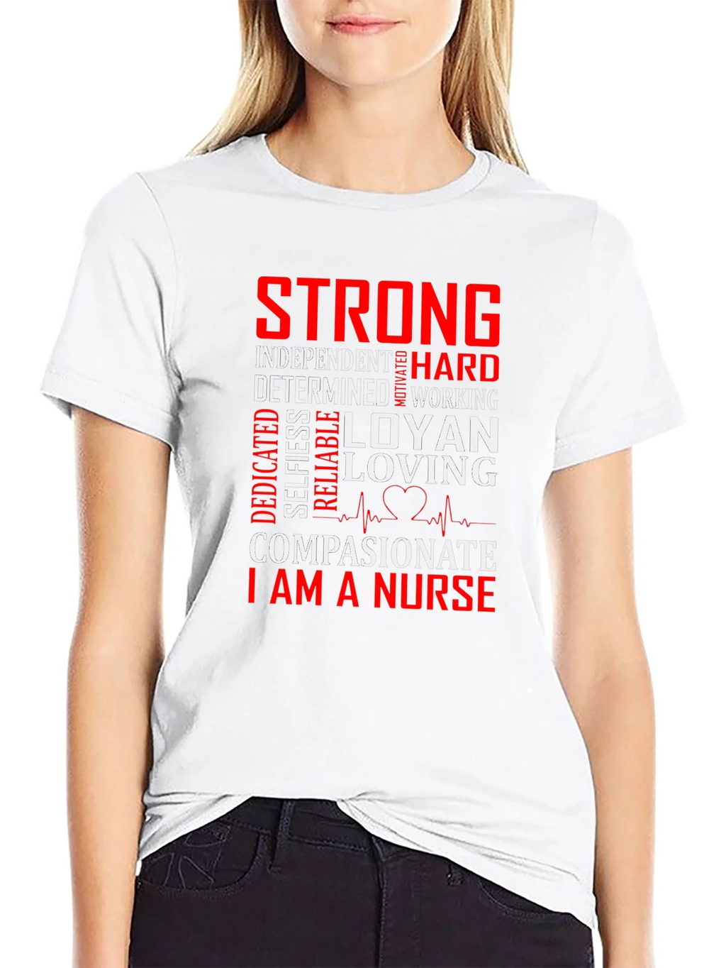 Strong Nurse Graphic Tee product image 8