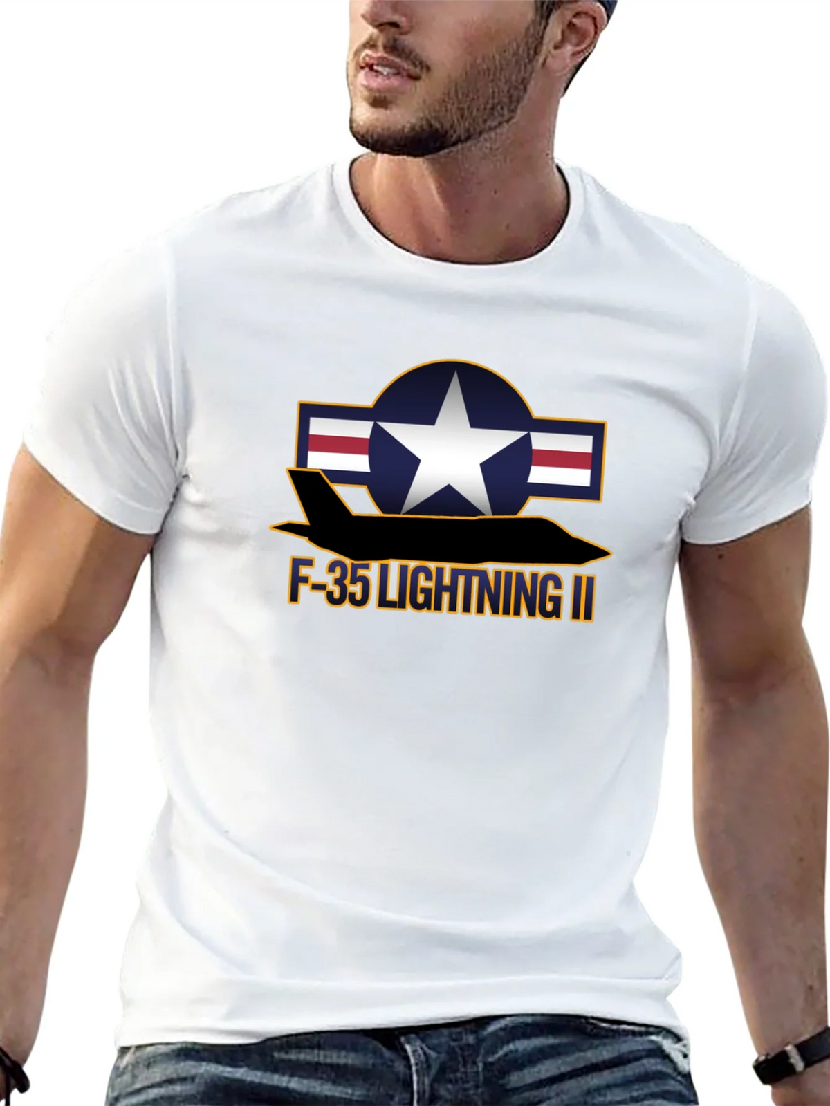 F-35 Lightning II Graphic Tee - Military Aircraft Shirt product image 4