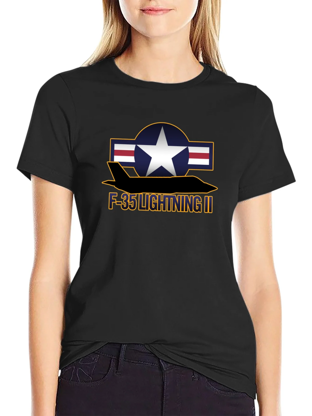 F-35 Lightning II Graphic Tee - Military Aircraft Shirt product image 2