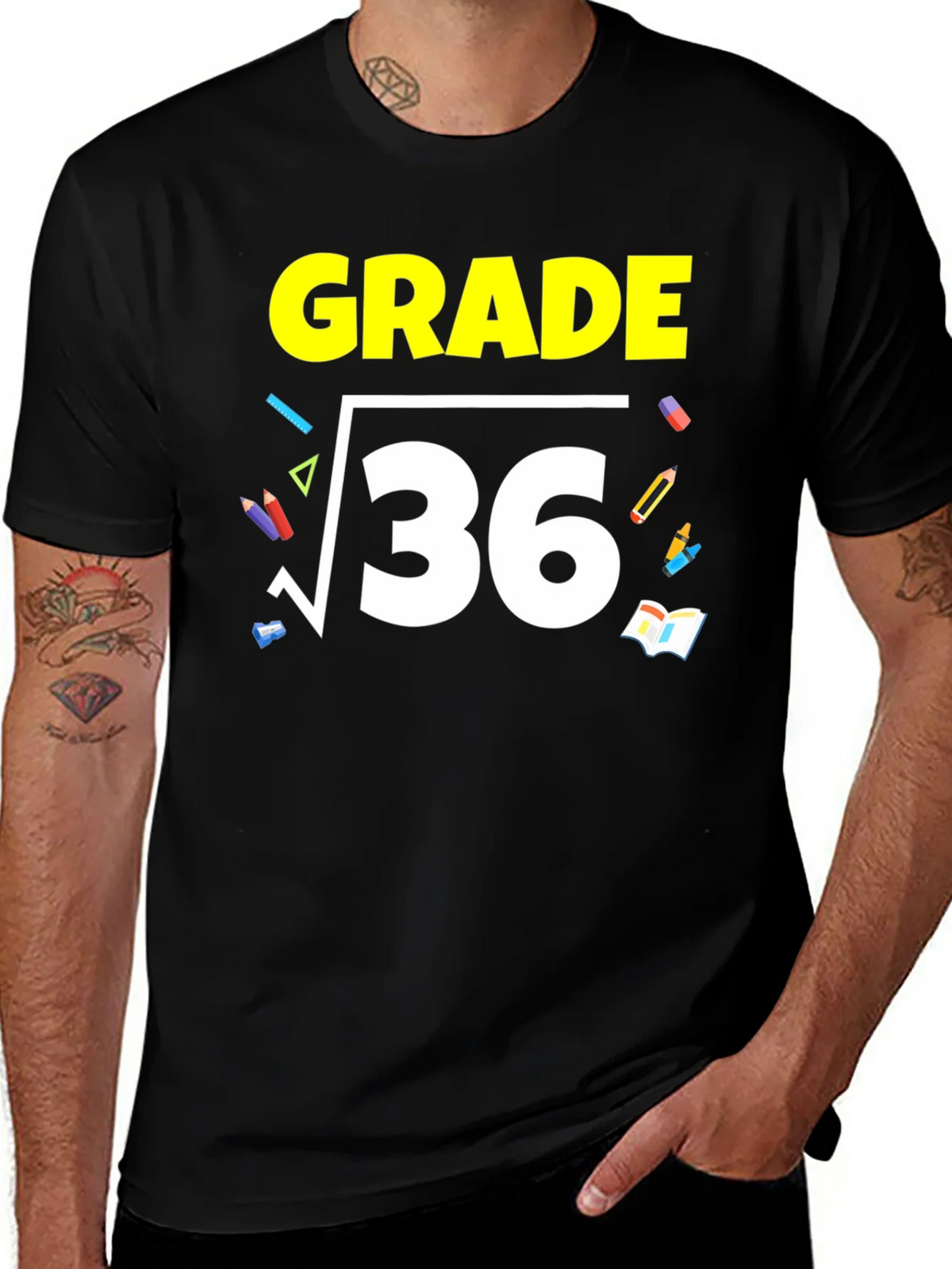 Math Grade 6 T-Shirt - Square Root of 36 product image 1