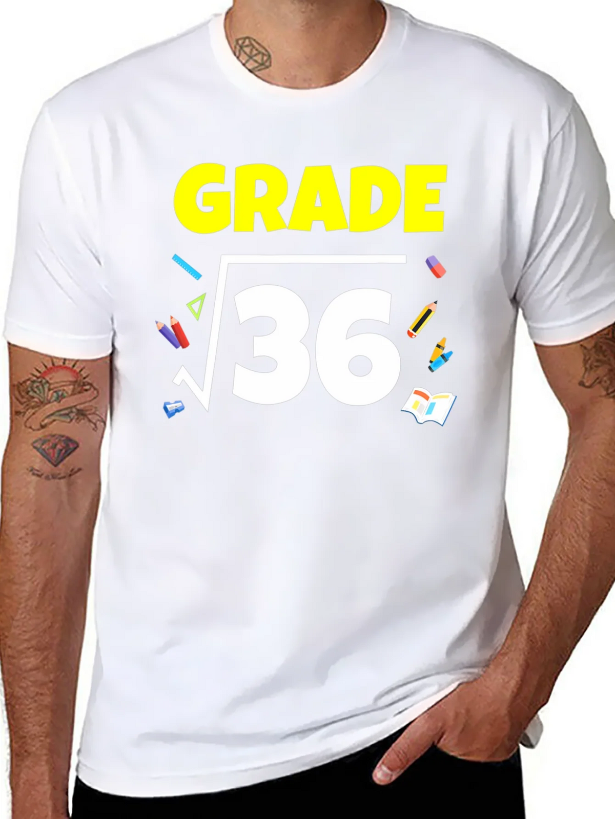Math Grade 6 T-Shirt - Square Root of 36 product image 7
