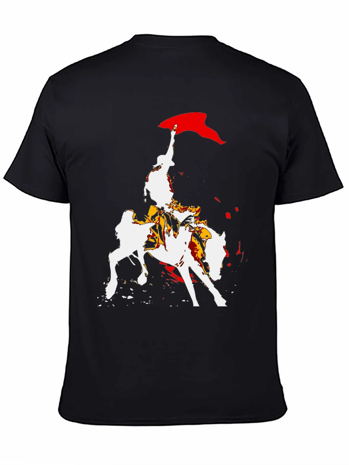 Equestrian Graphic Tee - Bold Horse Rider Design product image 4