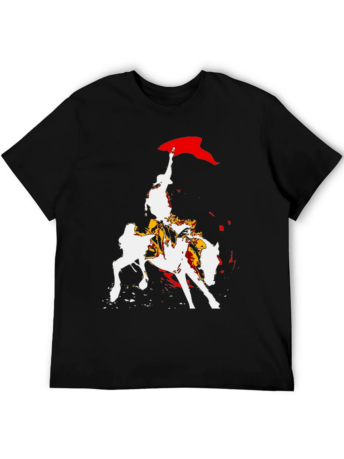 Equestrian Graphic Tee - Bold Horse Rider Design product image 5