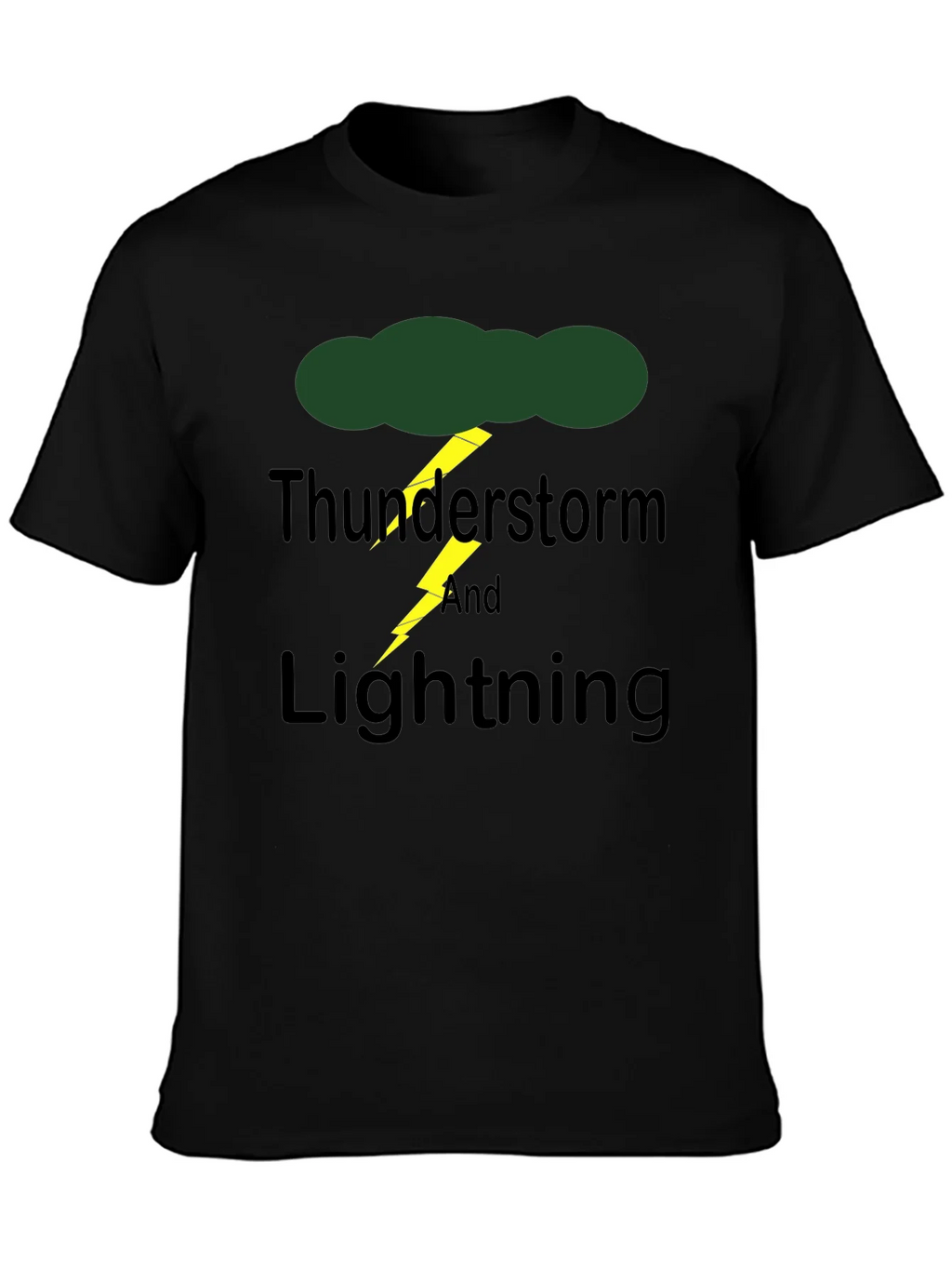 Thunderstorm & Lightning Graphic Print T-Shirt product image 3