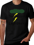 Thunderstorm & Lightning Graphic Print T-Shirt product image 1