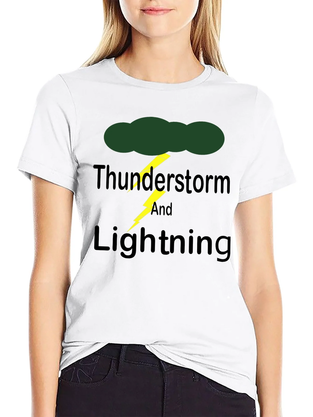 Thunderstorm & Lightning Graphic Print T-Shirt product image 8