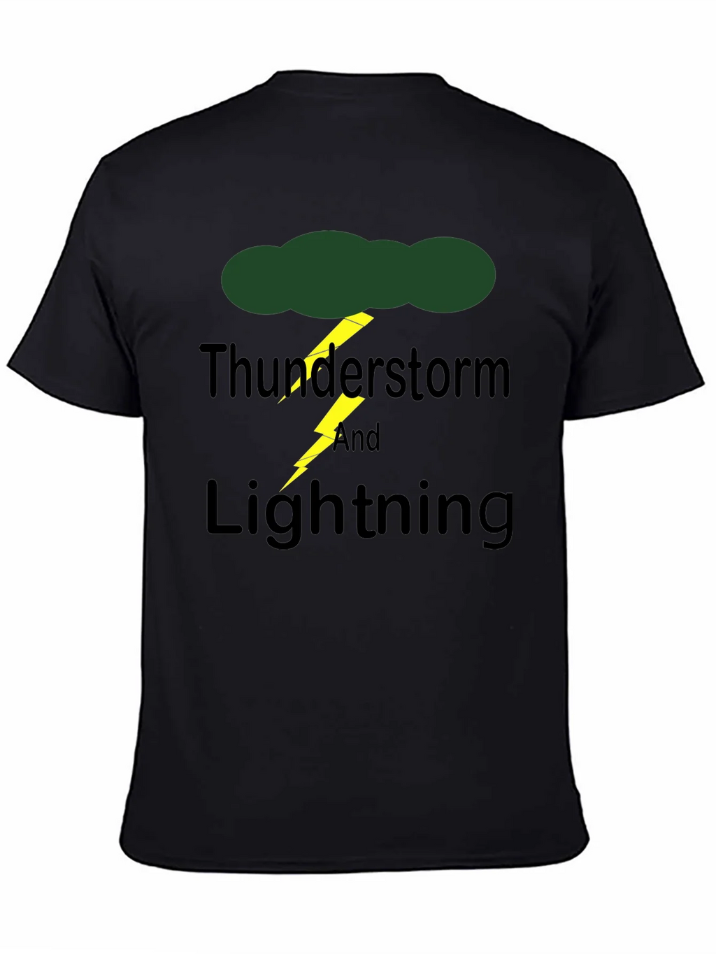 Thunderstorm & Lightning Graphic Print T-Shirt product image 4