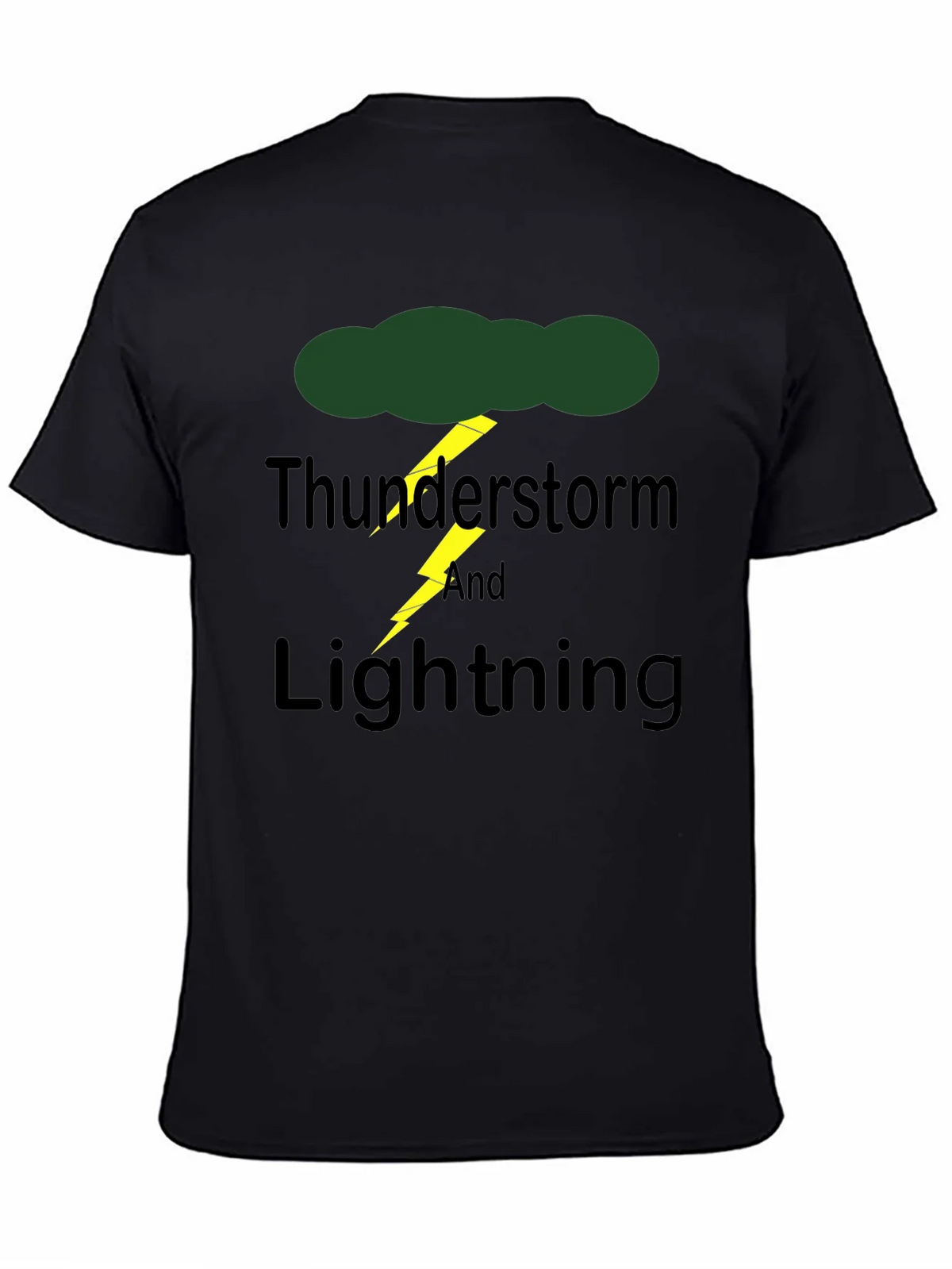 Thunderstorm & Lightning Graphic Print T-Shirt product image 4