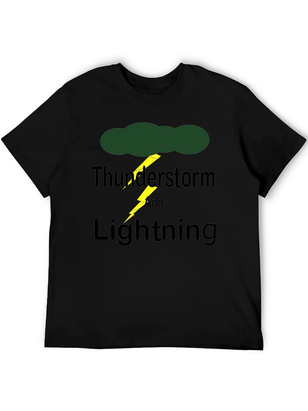 Thunderstorm & Lightning Graphic Print T-Shirt product image 5