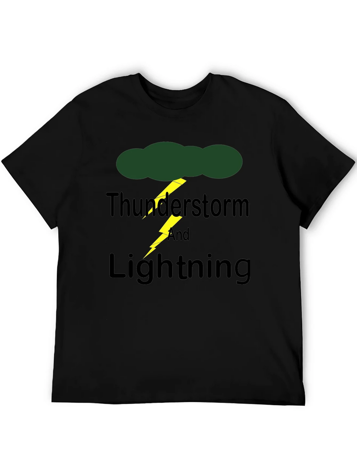 Thunderstorm & Lightning Graphic Print T-Shirt product image 5