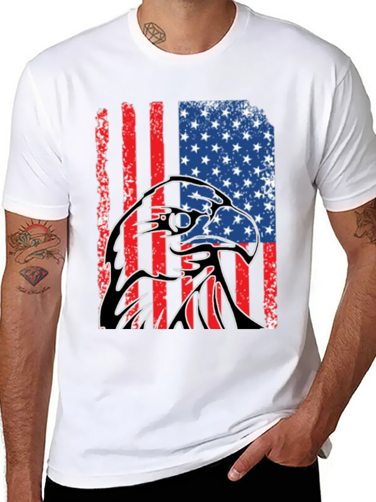 American Eagle Flag Graphic Tee product image 7