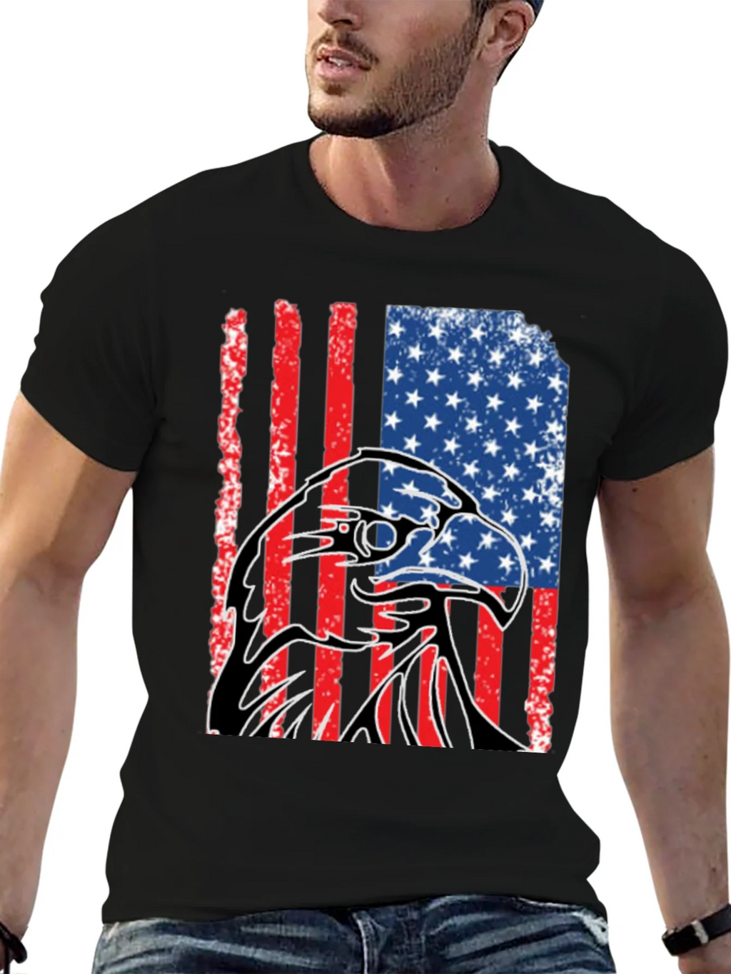 American Eagle Flag Graphic Tee product image 6