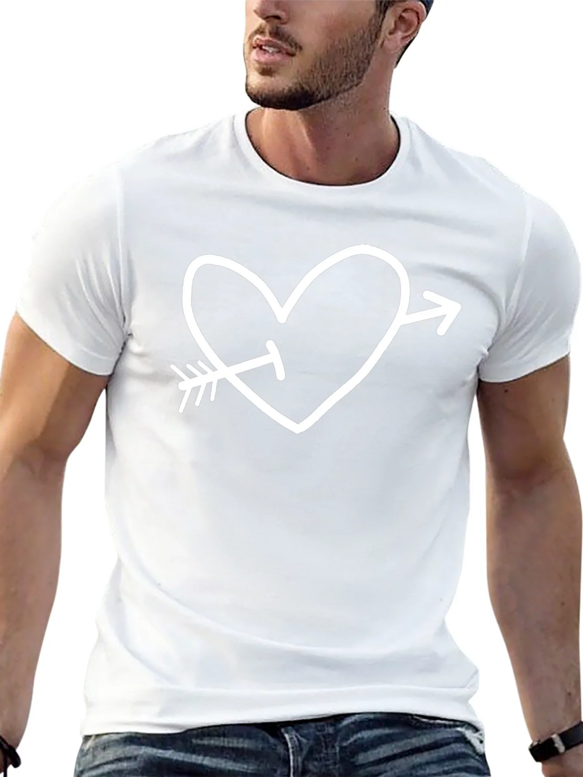 Cupids Arrow Heart Graphic Tee product image 8