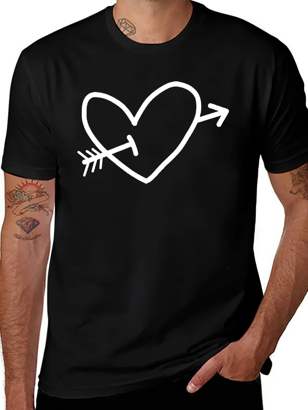 Cupids Arrow Heart Graphic Tee product image 1
