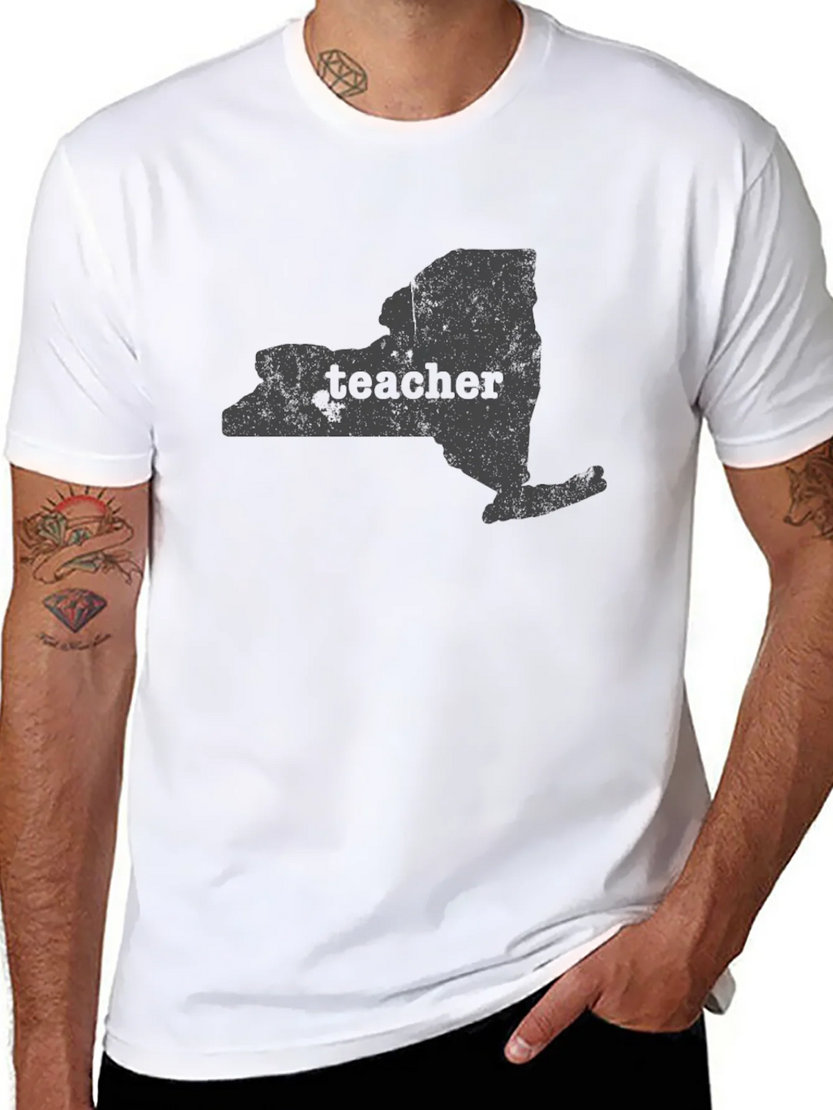 New York Teacher Graphic Tee - Black product image 7