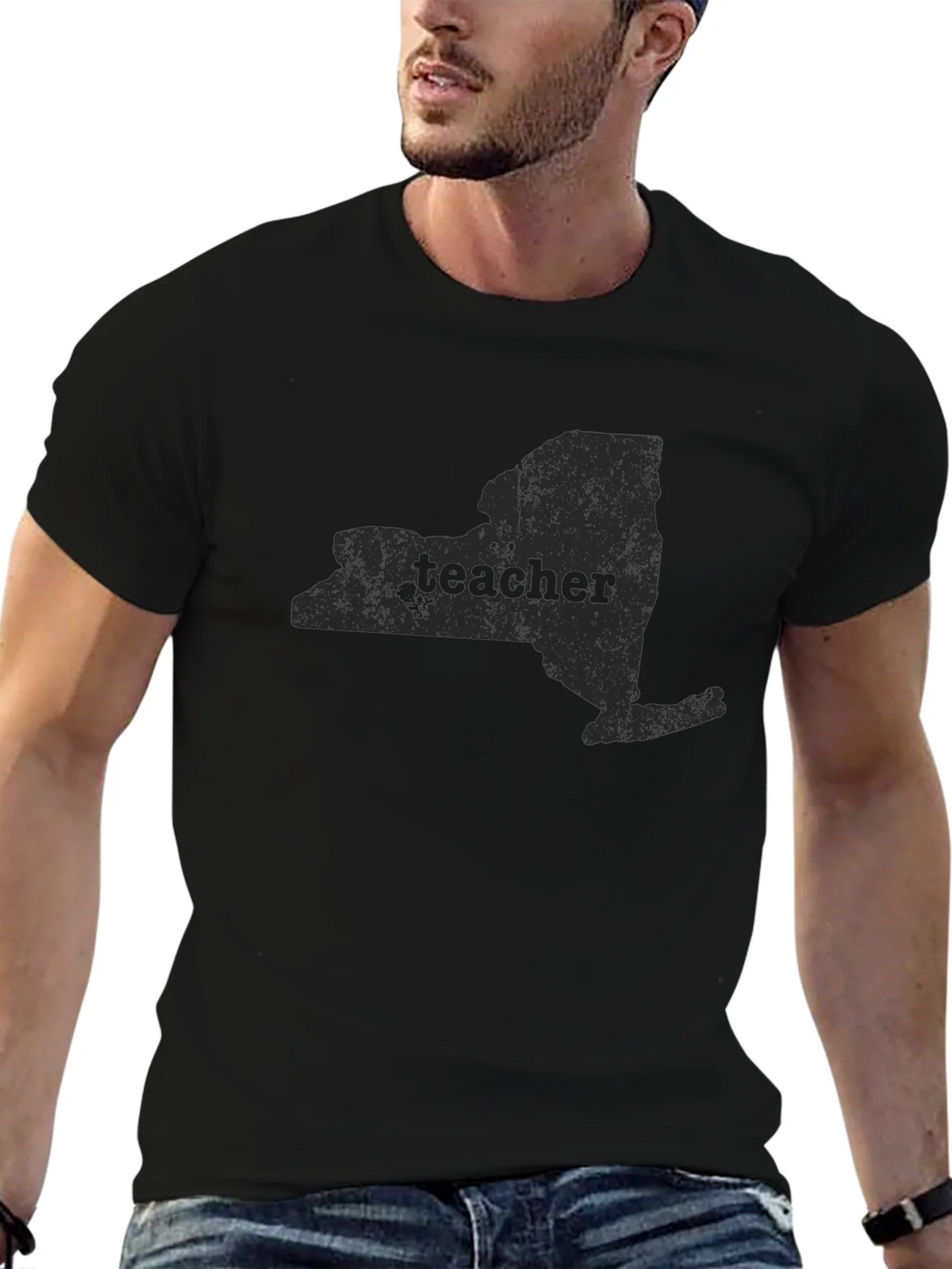 New York Teacher Graphic Tee - Black product image 6