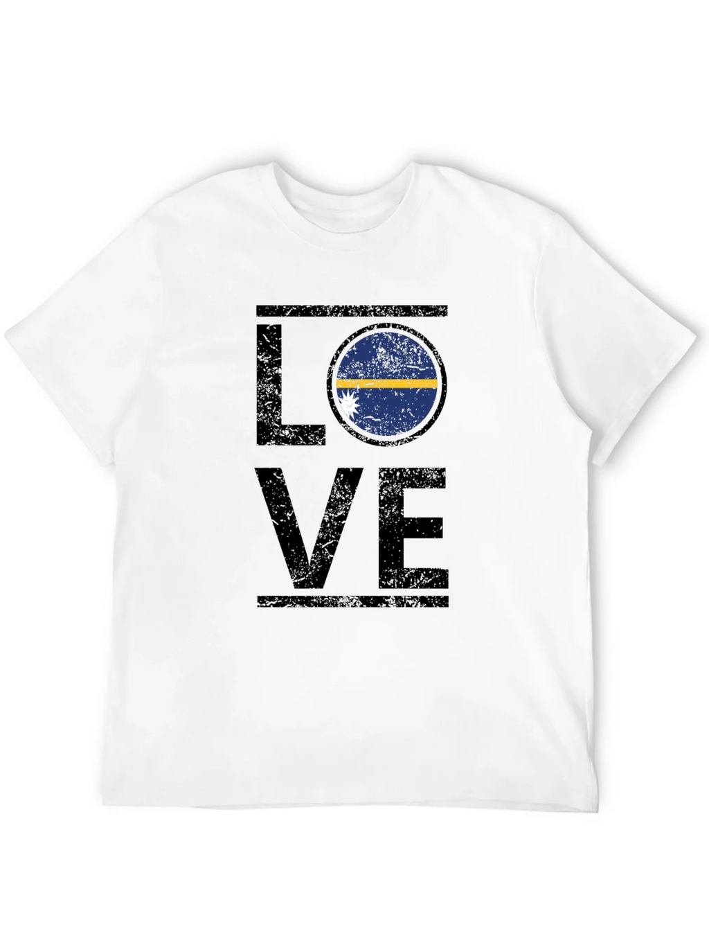 Nauru Flag Love T-Shirt - Distressed Design product image 11