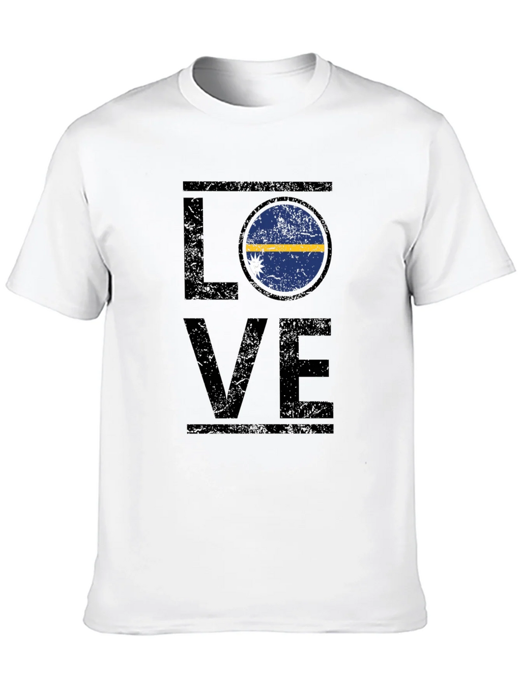 Nauru Flag Love T-Shirt - Distressed Design product image 9